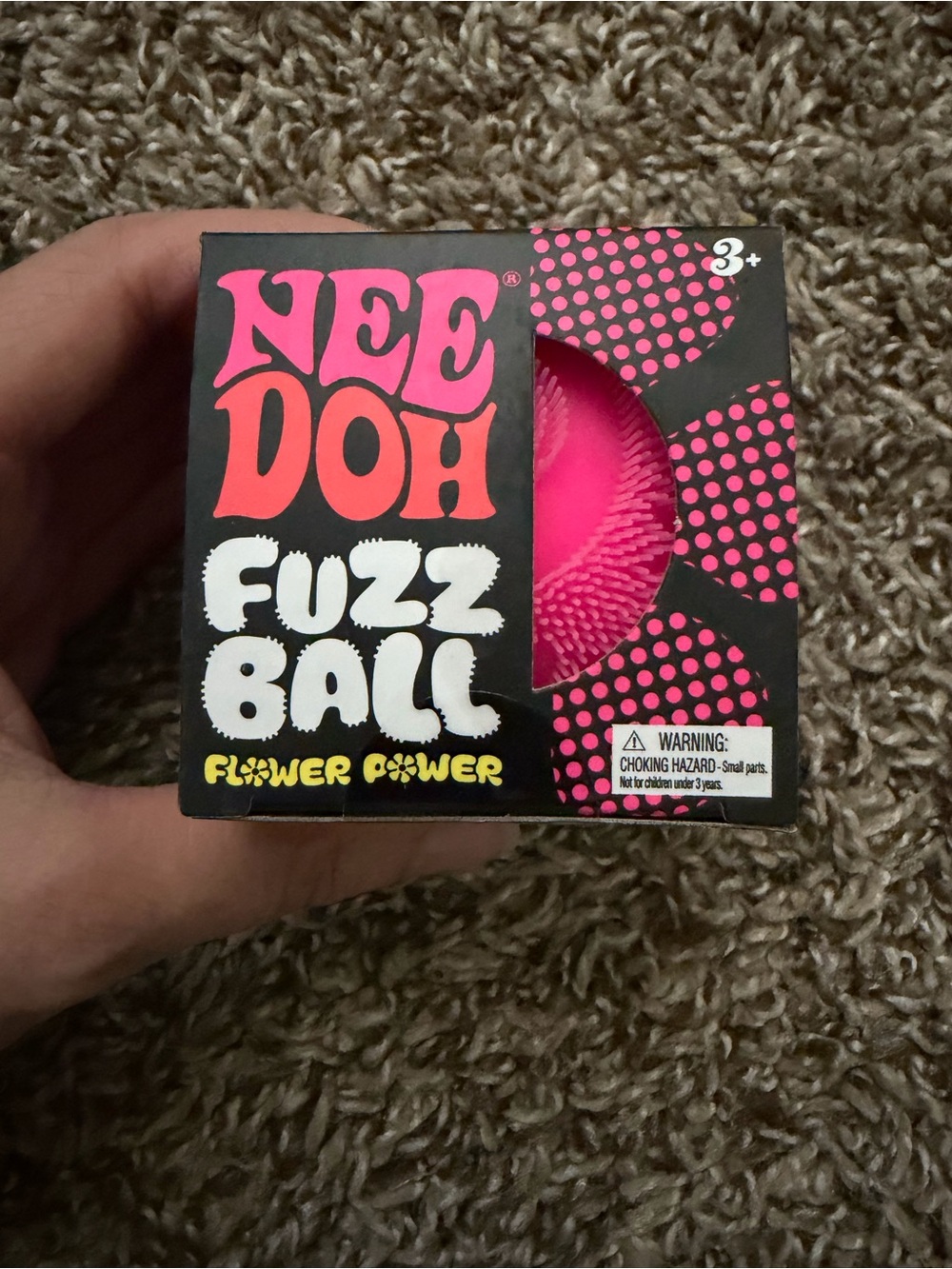 NeeDoh Fuzz Ball Flower Power 🌺 - Pink